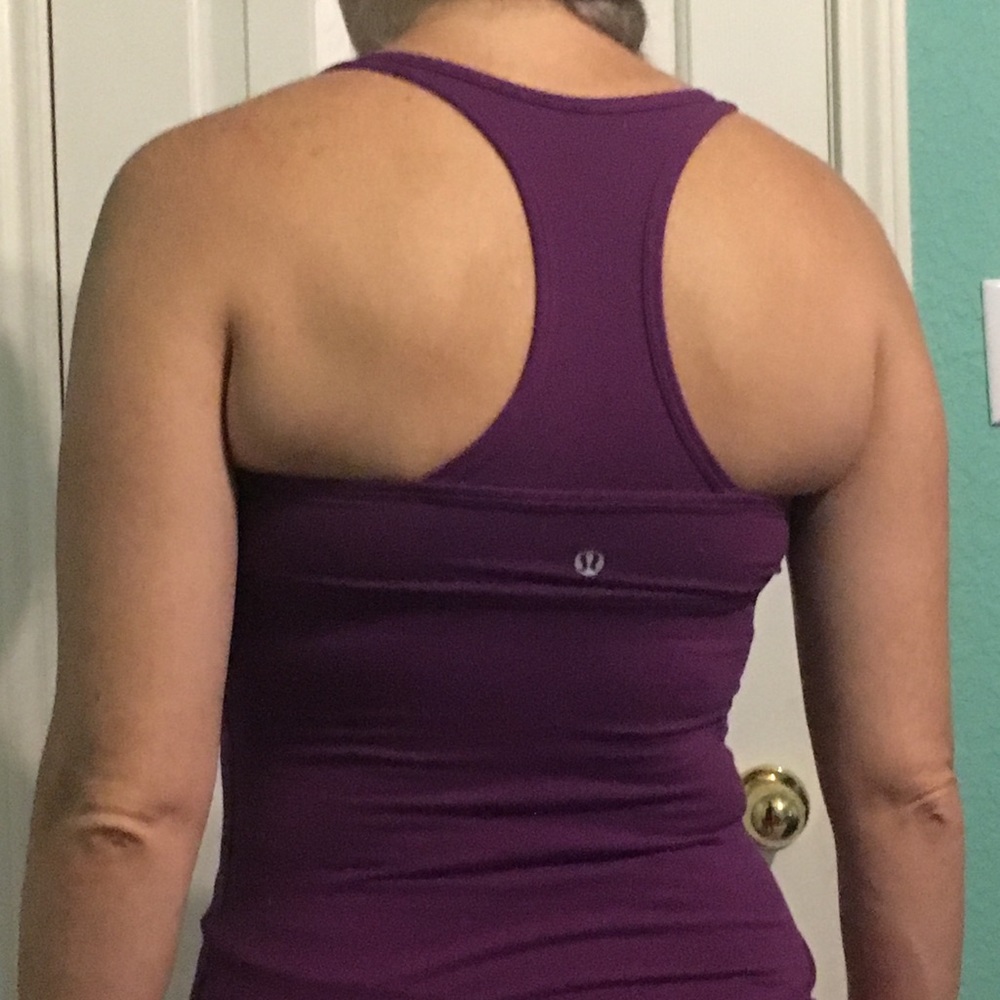 Purple racer back tank